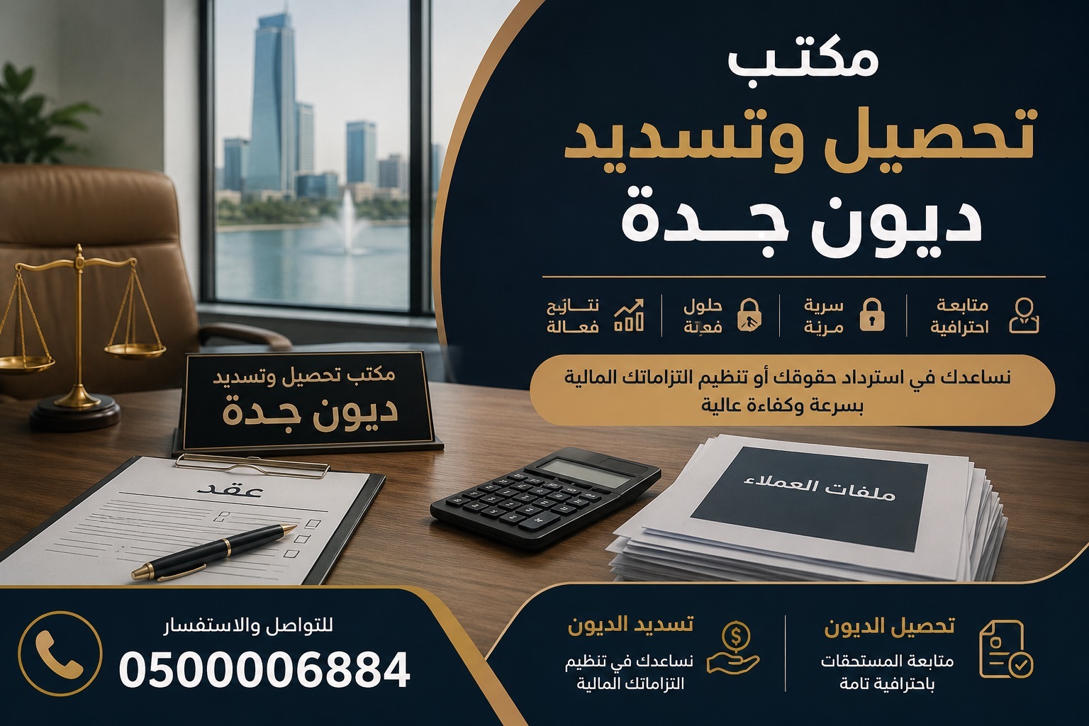 مكتب تحصيل و تسديد ديون جدة 0500006884